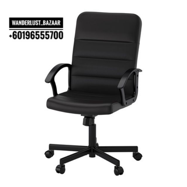 IKEA RENBERGET Swivel chair Bomstad black Shopee Malaysia