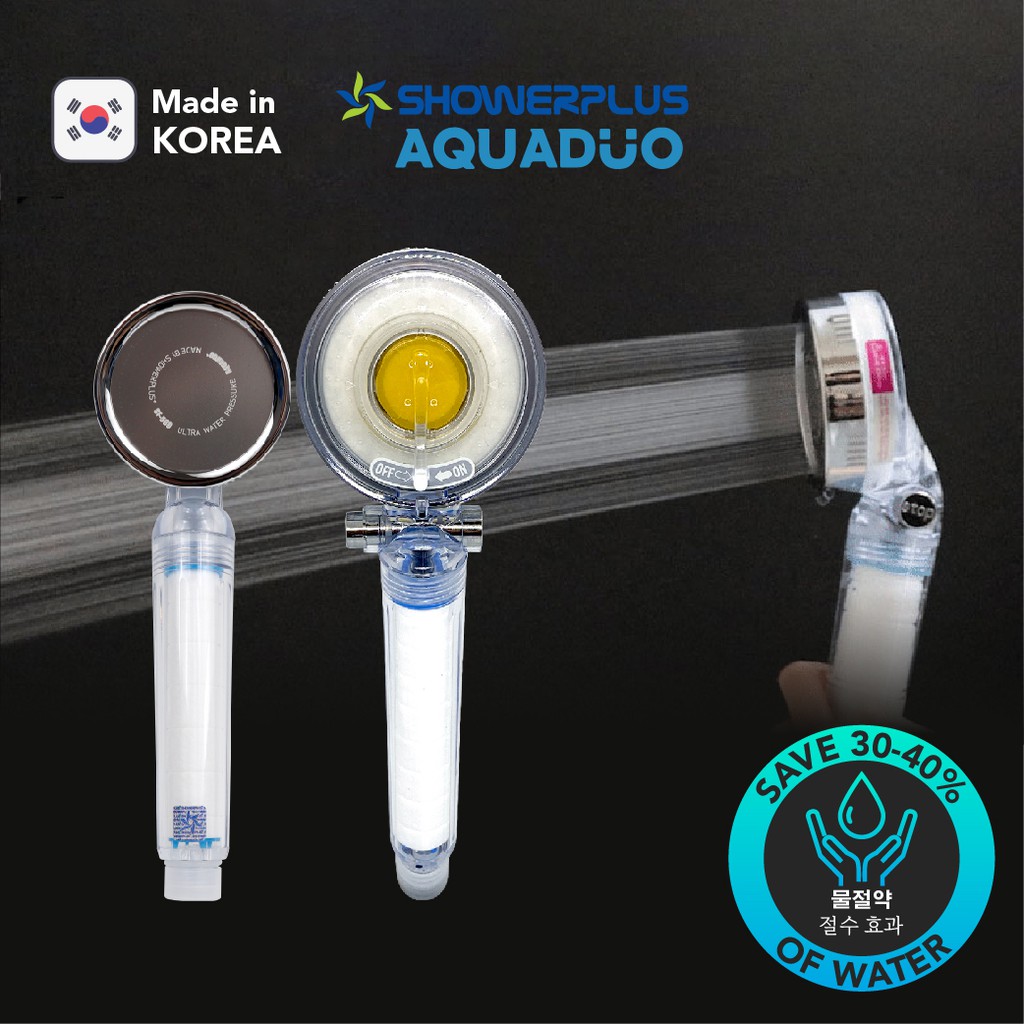 AQUADUO Korea Shower Plus Filter Shower Head Shopee Malaysia