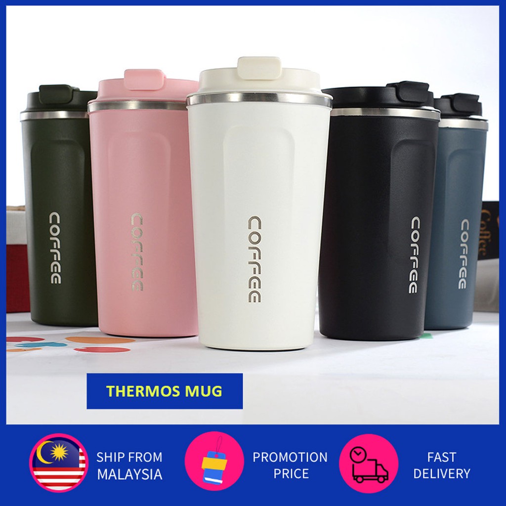 Stainless Steel Coffee Thermos Mug 510ml Multipurpose Portable Car Vacuum  Flask