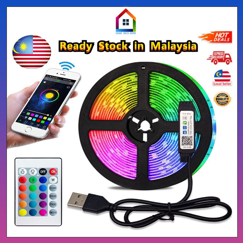 LED Strip Light 5050 2835 USB 5V RGB TikTok Color Changing Strip Light ...