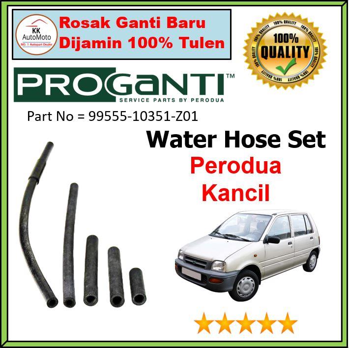 Perodua All Kancil Genuine Proganti Full Set Radiator Hose + Include Bypass Hose Hos Complete