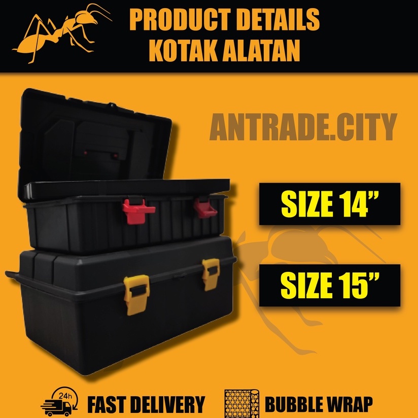[TAHAN] Plastik Kotak Alatan / HEAVY DUTY Toolbox Plastic Multi-purpose ...