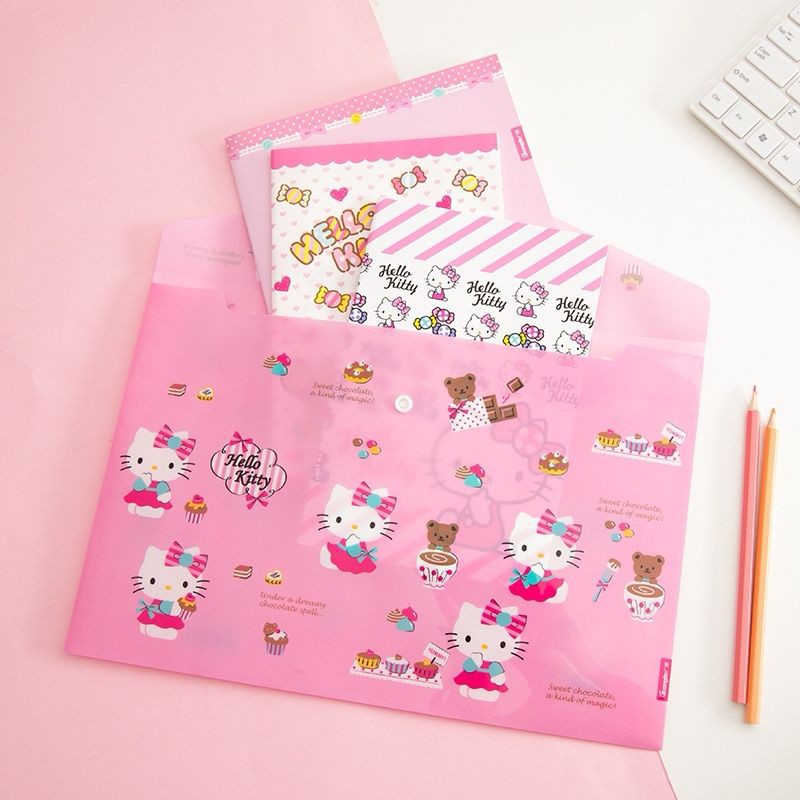 Sanrio Hello Kitty A4 Button Pocket File Fail A4 dokumen | Shopee Malaysia