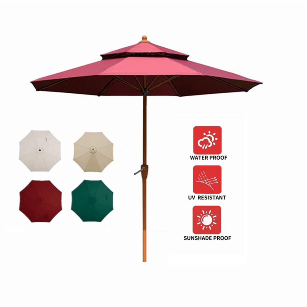 9 FT Patio Umbrella Tilts Outdoor Umbrella Picnic Table Umbrella Pool