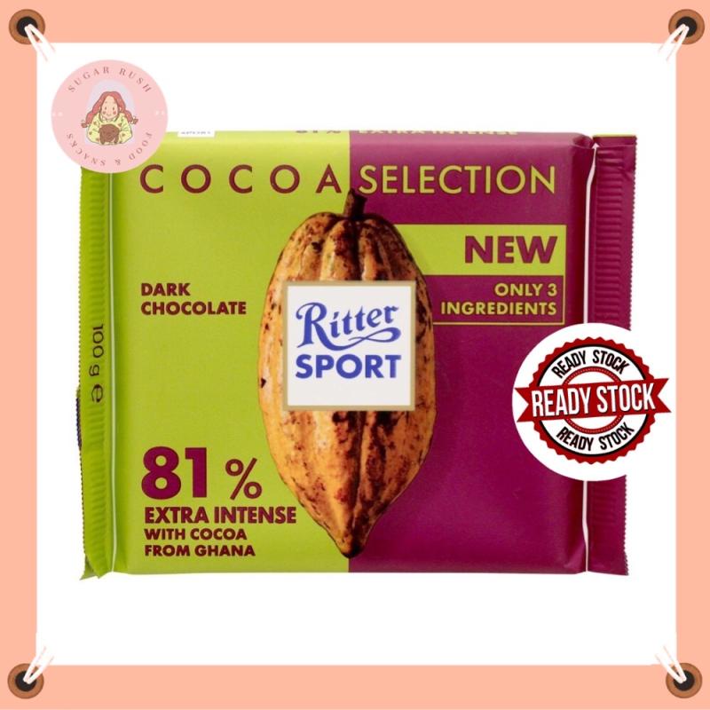 Ritter Sport Cocoa Selection 81 % Extra Intense From Ghana Chocolate ...