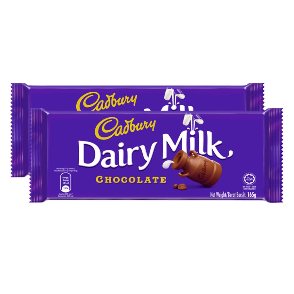 2 cadbury Dairy Milk 165g - cadbury Chocolate 165g - cadbury 165gram ...