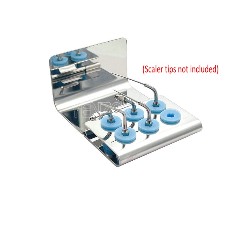 Durable Dental Ultrasonic Scaler Tips Holder Stand with Cover fit EMS