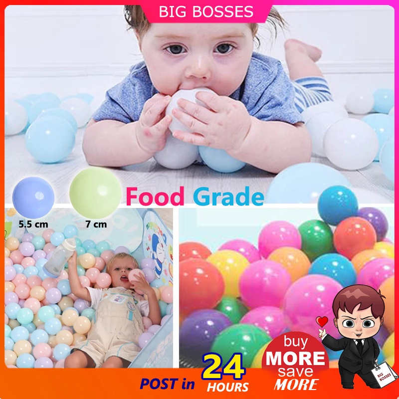 👶🏻BigBosses👶🏻 50 Pcs/Pack Bola Mainan Baby Toys For Kids Toys Ocean ...