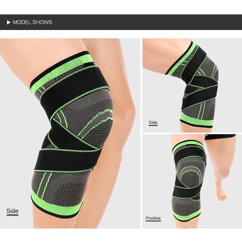 🔥Ready Stock🔥3D Knee Guard Weaving Pressurization Knee Brace Protector ...