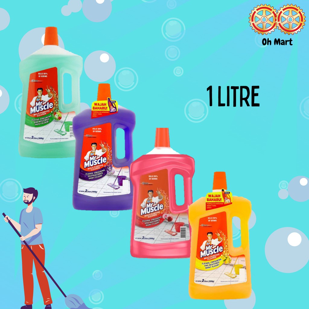 Mr Muscle Multi Purpose Cleaner with Assorted Fragrance (1L) | Shopee ...