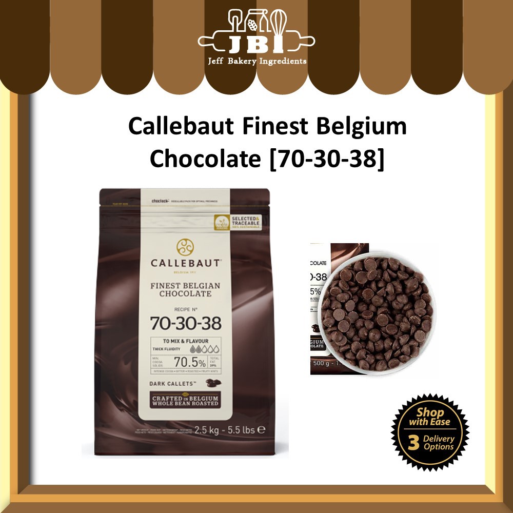 Callebaut 703038 Extra Bitter Dark Finest Belgium Chocolate 70.5