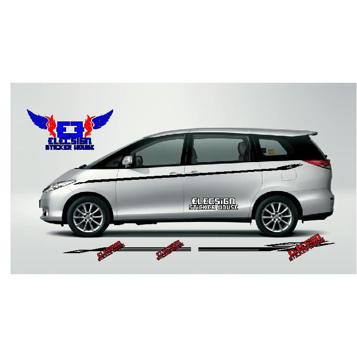 Toyota Estima Door Stripers Decal Sticker 6 | Shopee Malaysia