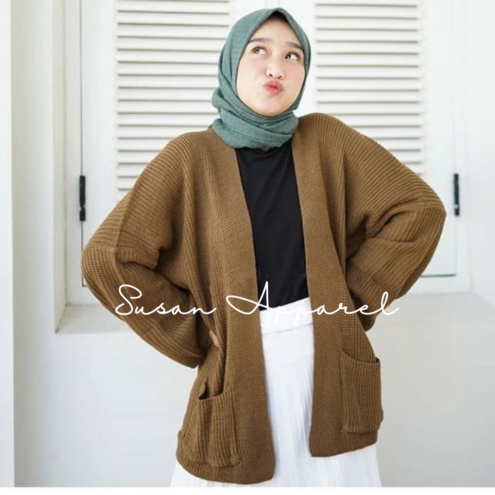 Cardigan Rajut Women Thick Oversize Top Rajut Sweater Rajut Women ...