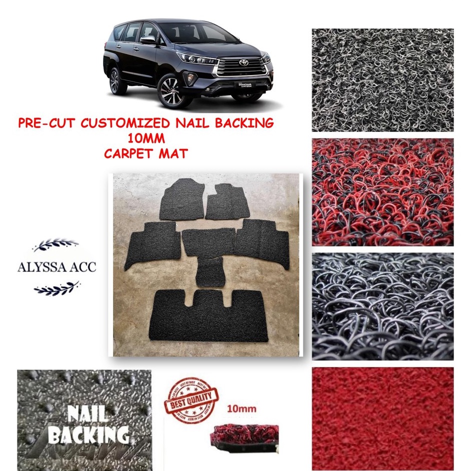 TOYOTA INNOVA 2017 2023 PERCUTCUSTOMIZED NAIL BACKING FULL CAR