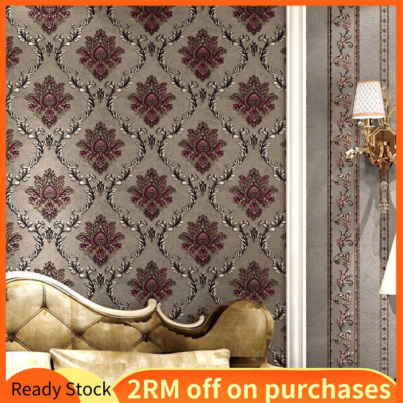 GuZee Nonwoven Wallpaper Nonadhesive Sticker European Style Luxury