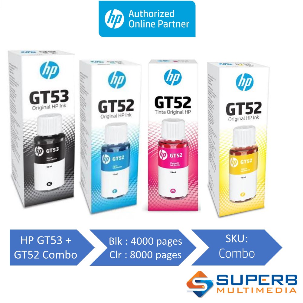 HP GT53 + GT52 Combo Ink | Shopee Malaysia