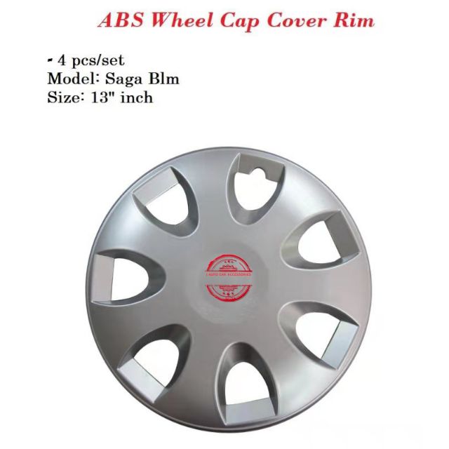 PROTON SAGA BLM ABS WHEEL CAP COVER RIM -13 INCH - 4 PCS/SET | Shopee ...