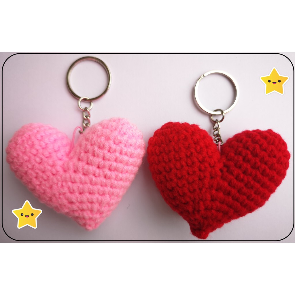 Love shape clearance key chains