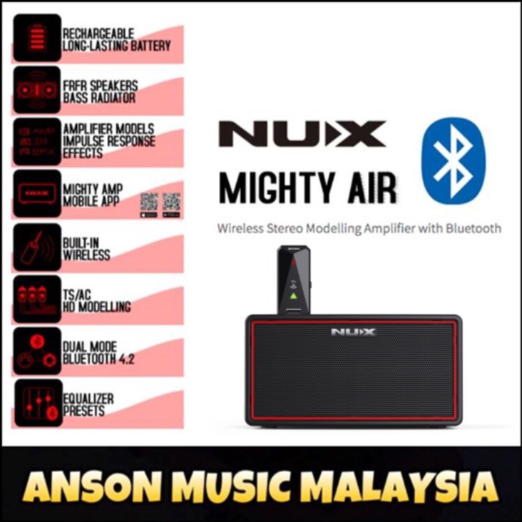NUX Mighty Air Wireless Stereo Modelling Amplifier with