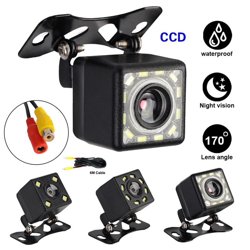 CCD Led Night Vision Car Rear View Camera Backup Parking Reverse Camera ...