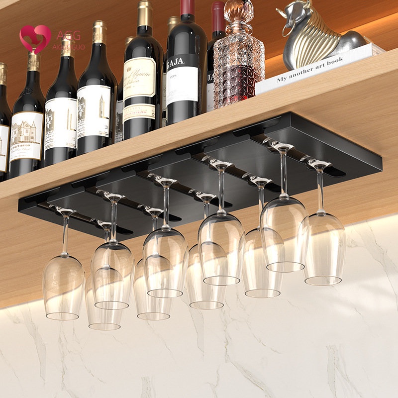 【Ready-Stock】Stainless steel wine glass holder wine shlef Wine glass ...