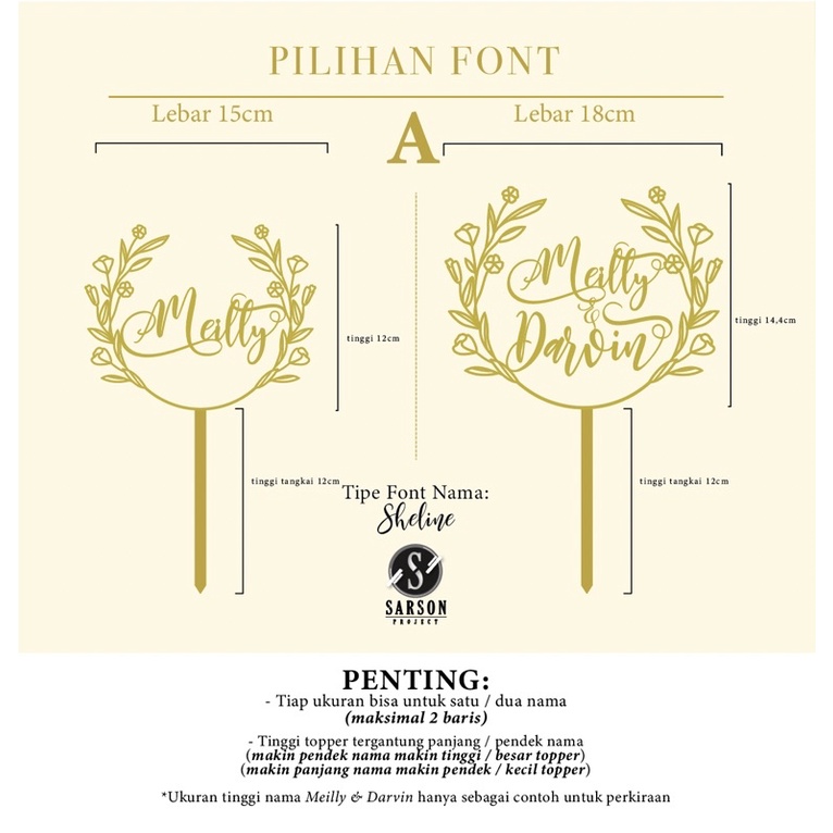 3D Print, Custom Name monograms, Birthday / Wedding Cake Topper ...