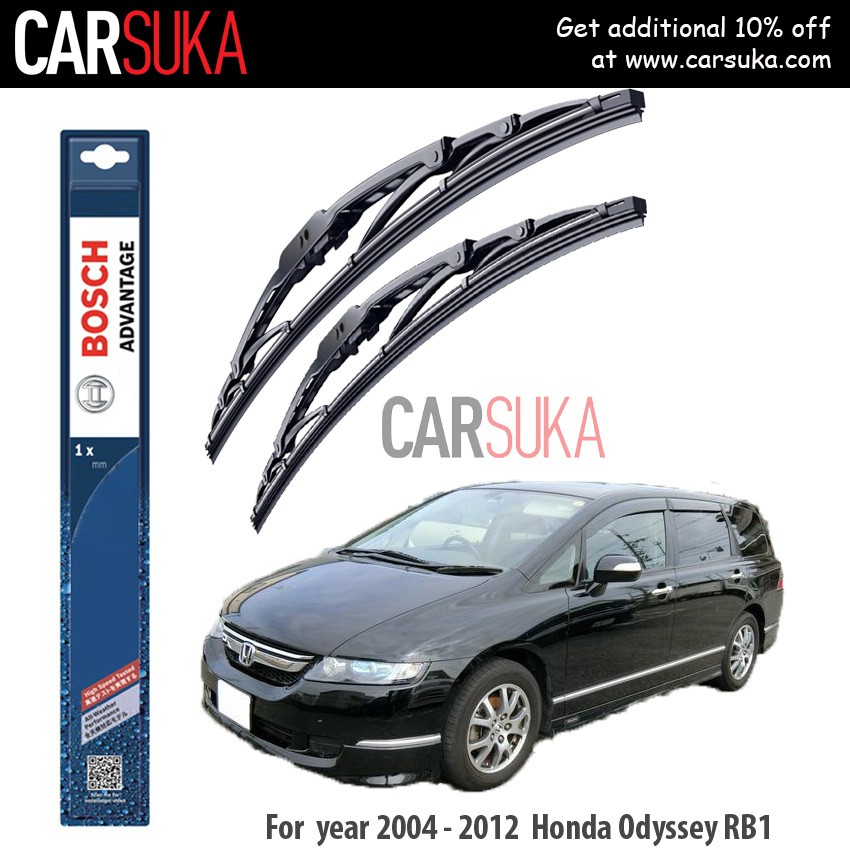 Bosch Advantage Wiper Blade Set for Honda Odyssey RB1 RB2 year