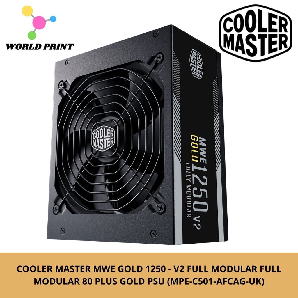 COOLER MASTER MWE GOLD 1250 - V2 FULL MODULAR FULL MODULAR 80 PLUS GOLD ...