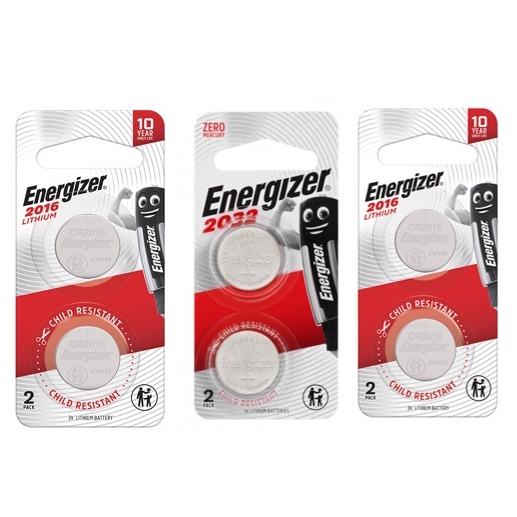 Energizer CR2032 CR2025 CR2016 3V Lithium Battery (2pcs Blister Card ...