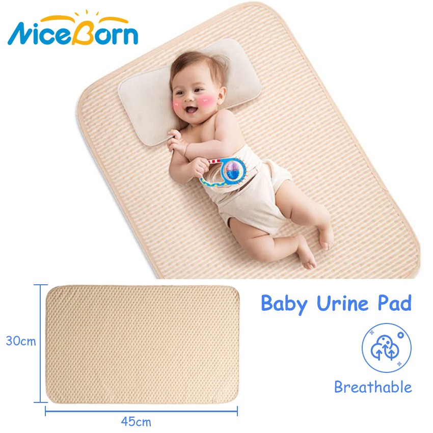 3layer Kids Baby Waterproof Sheet Urine Changing Pads Cute Cartoon Resuable  Cotton Pee Pads Baby Urine Mat for Bed 4size