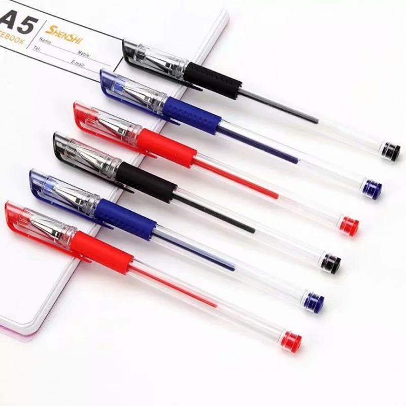0.5mm Black Blue Red Gel Pen / school stationery / office pen/ 欧标0.5mm ...