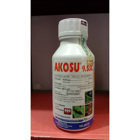 AKOSU 9.5SC (500ml) Racun Serangga | Shopee Malaysia