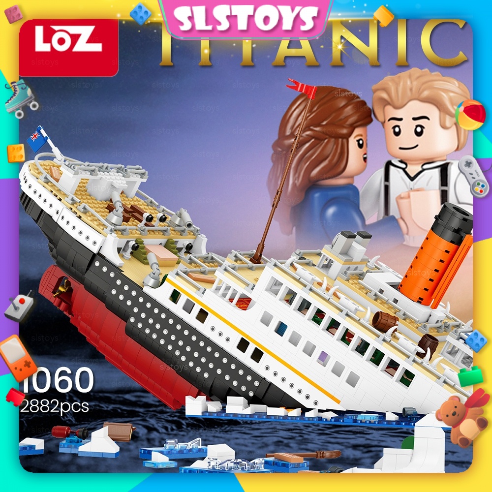 Mini Lego Titanic Sinking Loz Titanic LOZ IDEAS Mini Block 1060