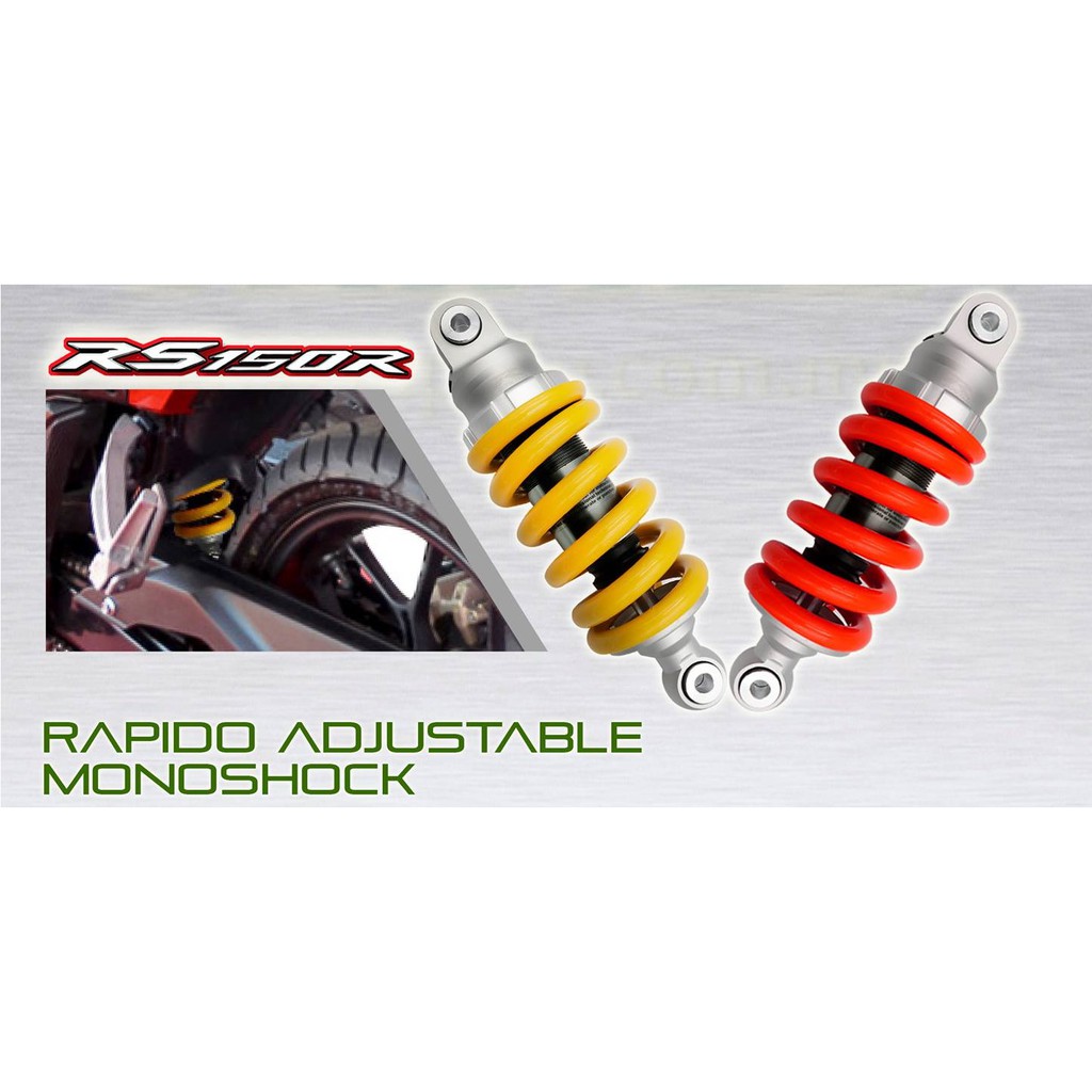 Rapido Adjustable Monoshock RS150 - 225mm | Shopee Malaysia