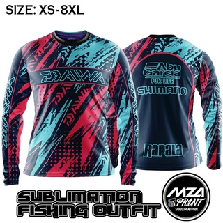 In stock] 2023 design Abu Garcia Edition Fishing Jersey OutFit Sublimation, Clothes Anti-UV fishing, Baju Pancing Long Sleeve