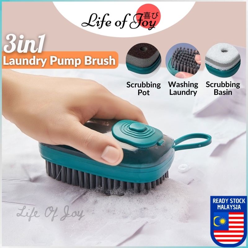 Multifunctional Cleaning Brush Portable Plastic Clothes Shoes Hydraulic  Laundry Brush Washing Soft Brushes Cleaning Tools