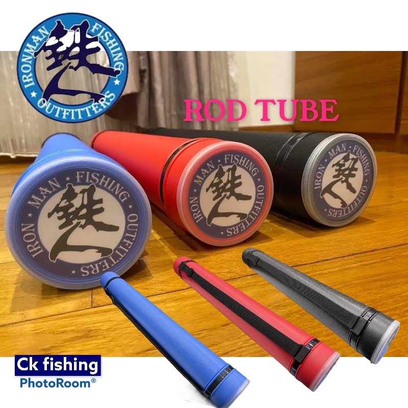 IRON MAN FISHING TRAVEL ROD CASE 2FT Adjustable Rod Tube MAX 6'3'' ROD