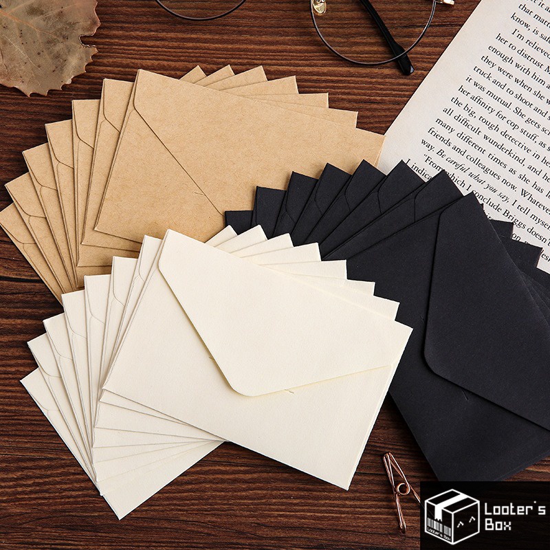 [10.5x7cm] Small Mini Envelope for Business Card, Gift Card, Letter ...