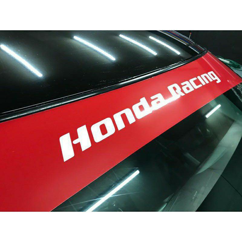 Windscreen Stiker Custom Honda Racing(Boleh Pilih Warna Dan Tulisan ...