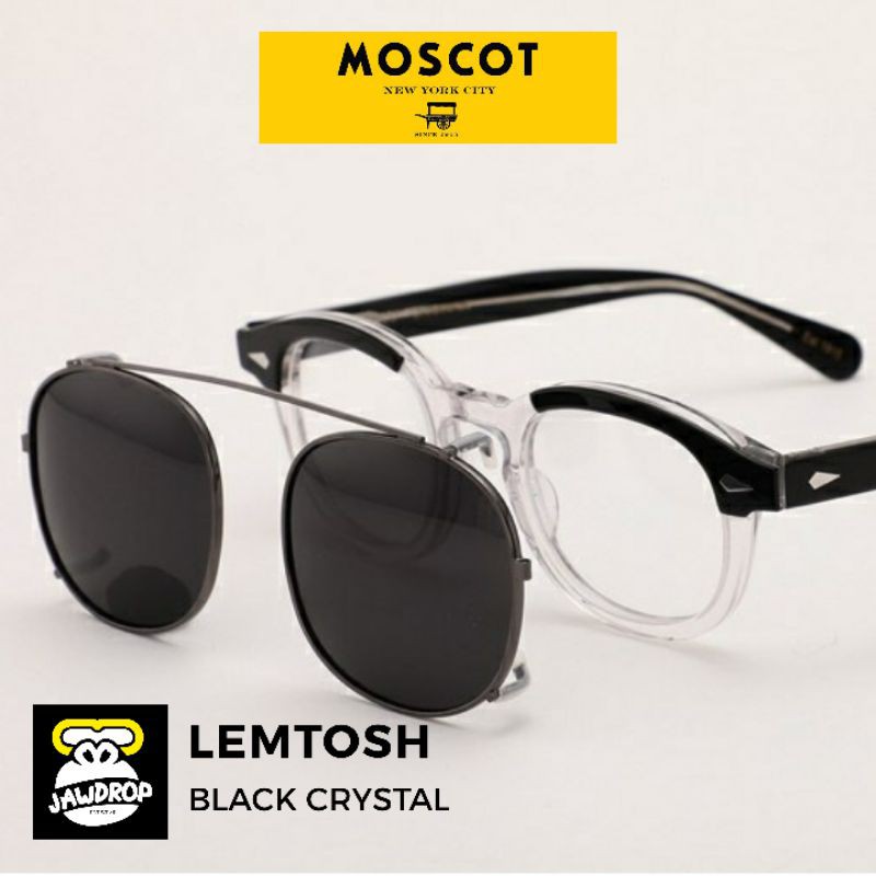 MOSCOT LEMTOSH BLACK/CRYSTAL PREMIUM QUALITY READY-STOCK