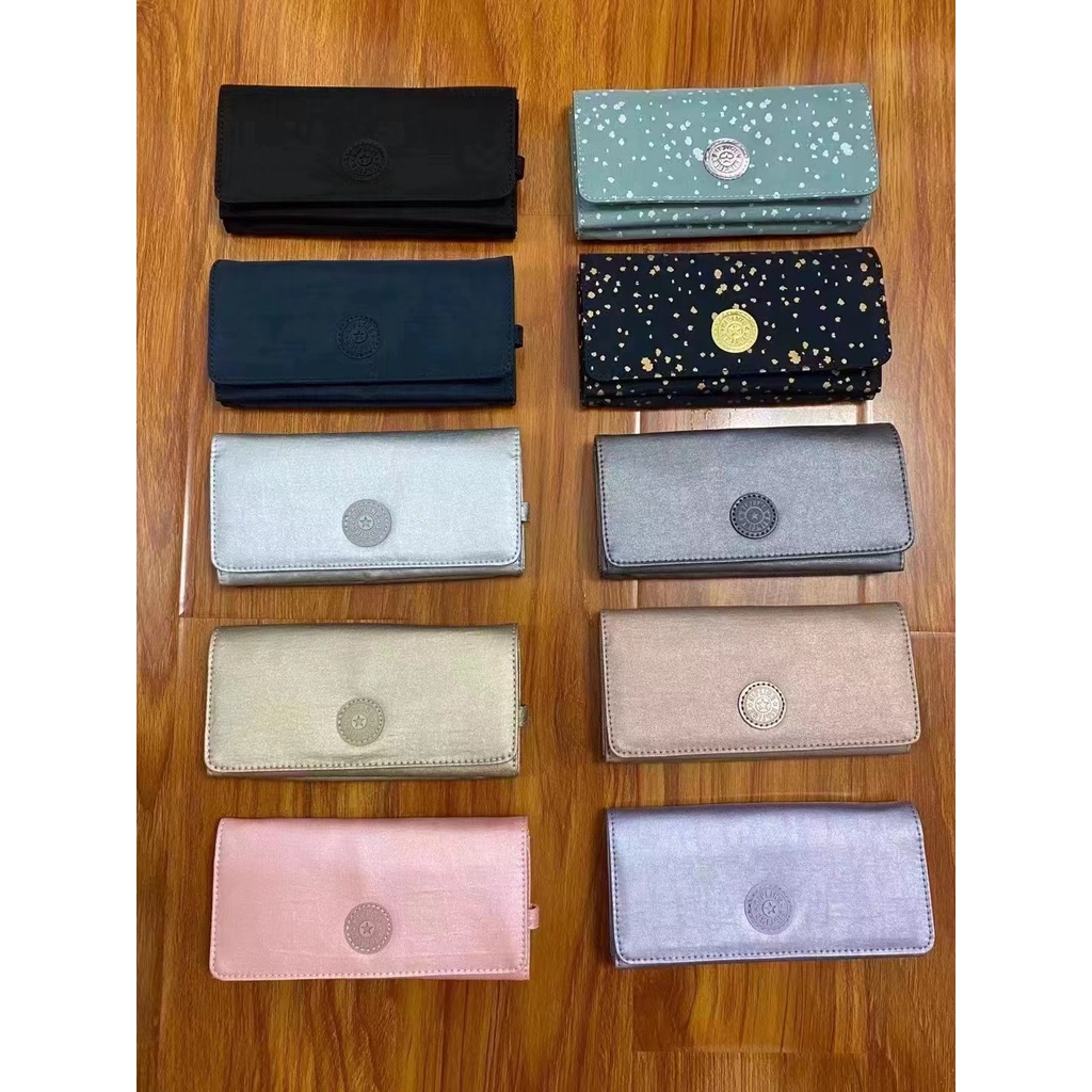 kipling k11668 TriFold Wallet Long Clip Bag Card Slot More 12 Colors