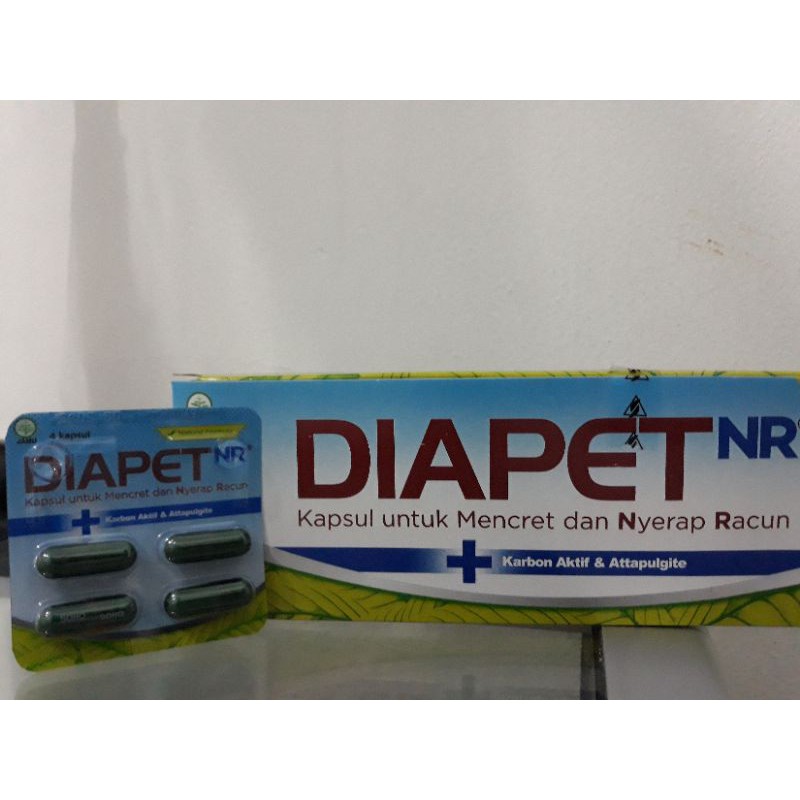 Diapet NR 1 BLISTER Contains 4 Capsules & DIAPET Contains 10 Capsules Diarrhea Medicine