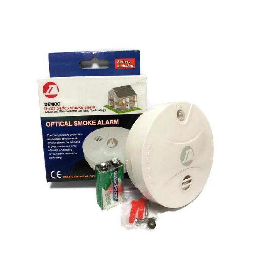 DEMCO D-223 Battery Operated Smoke Alarm (Detector) | Shopee Malaysia