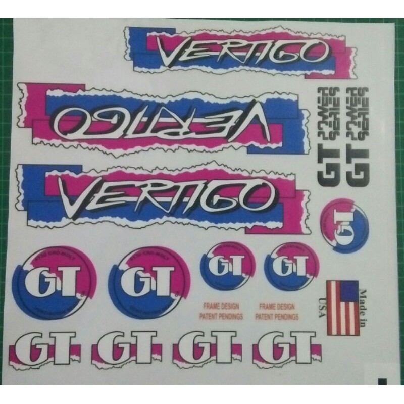 Gt vertigo stickers sales