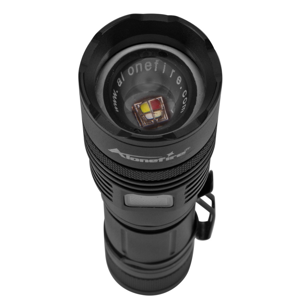 Alonefire X37WRGB 4 Color In 1 Multi-Color LED Flashlight Zoomable Red ...