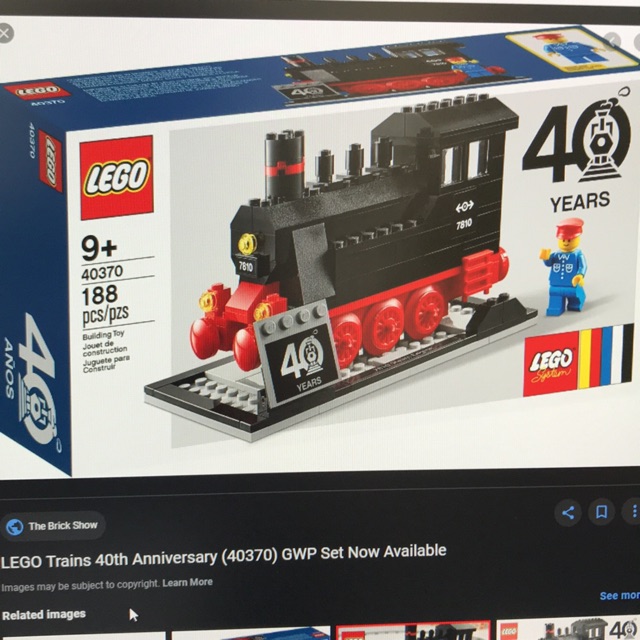 Lego train 40th anniversary hot sale