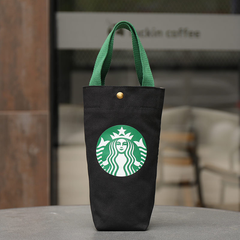 STARBUCK Coffee Handbag Reusable Pouch Tote Cup Carrier Bag Tumbler ...