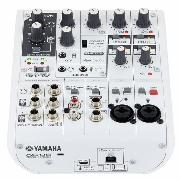 Yamaha AG06 MK2 6-channel Mixer and USB Audio Interface (AG Yamaha AG06 MK2 6-channel Mixer and USB Audio Interface (AG