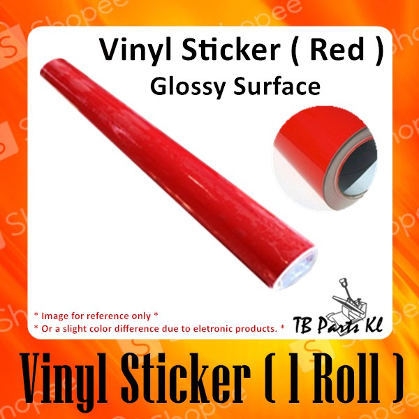 Vinyl Sticker / Balloon Sticker - Red ( Loose Sheet ) | Shopee Malaysia