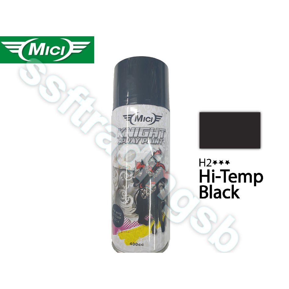 HITEMP BLACK SPRAY PAINT / KNIGHT SPRAY PAINT / MICI KNIGHT HIGH